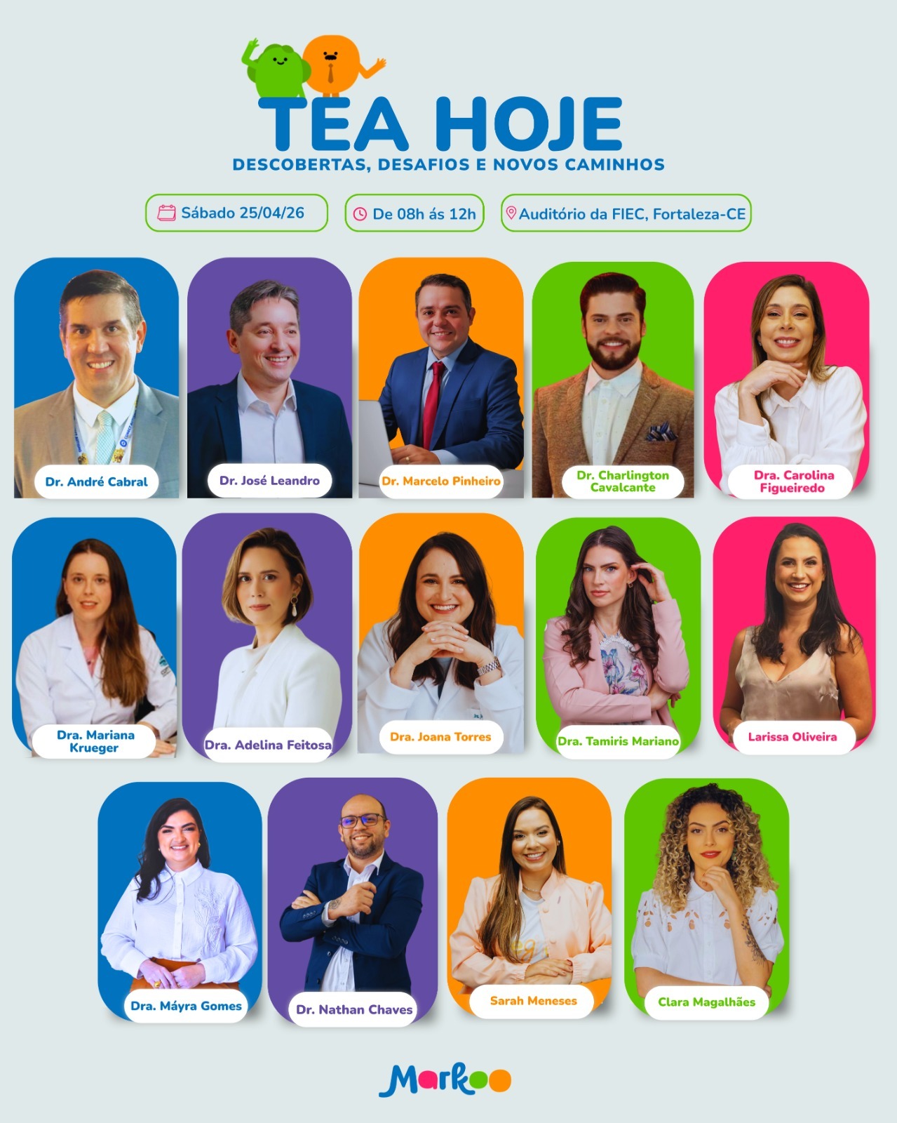 Palestrantes TEA Hoje
